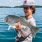 Kid with a large fish 